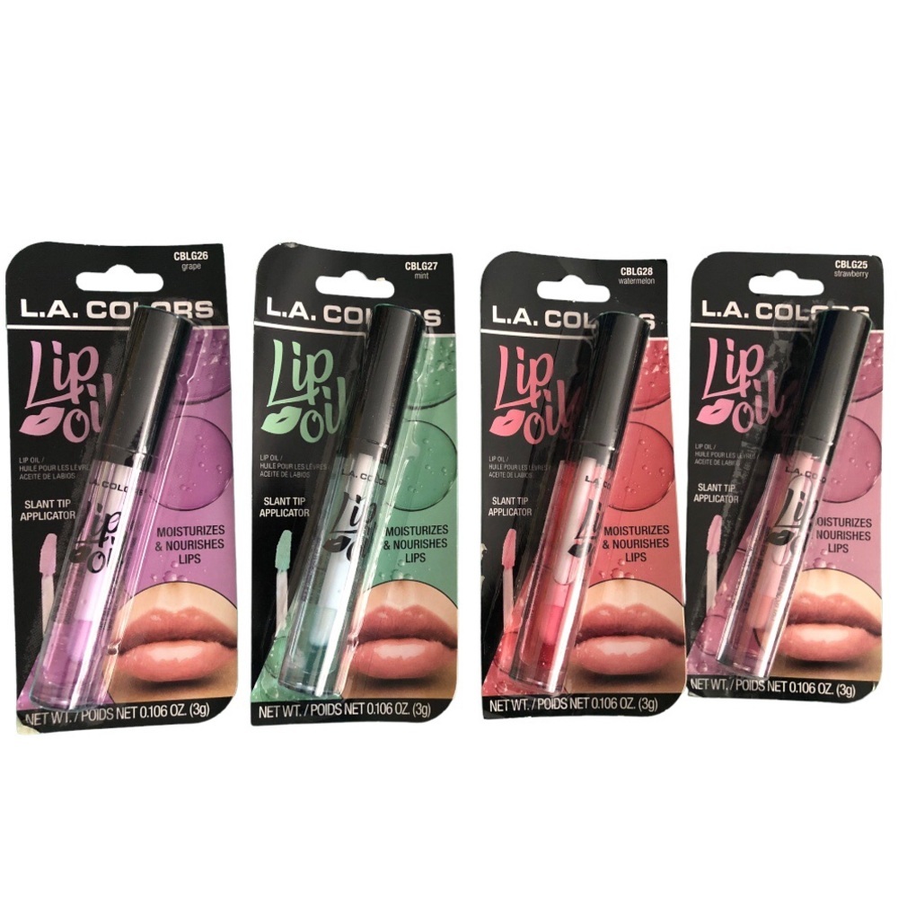 2pk moisturizing‎ & nourishing lip oil bundle- grape mint watermelon strawberry